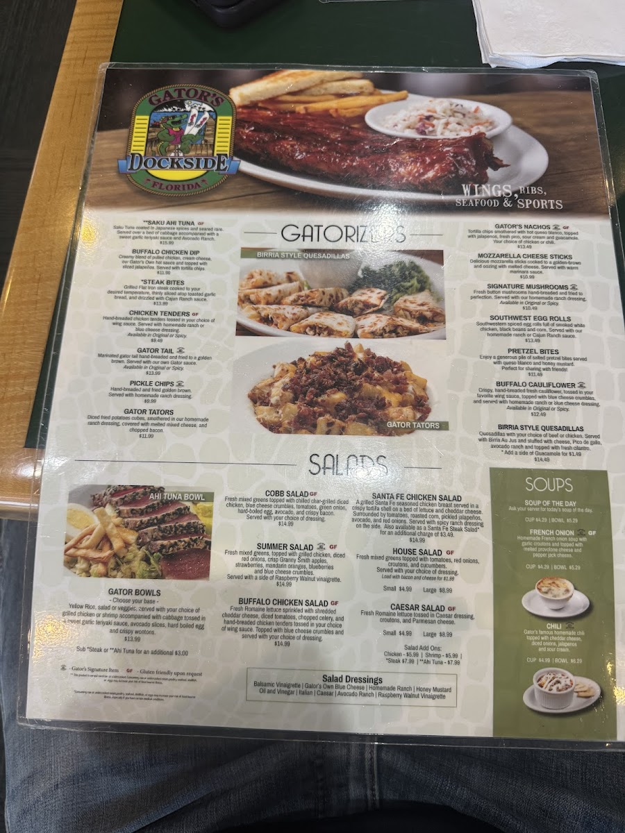 Gator's Dockside Ocala Menu - Image 1